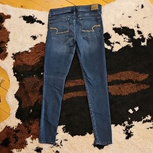 American Eagle Outfitters Dark Blue Skinny Jeans